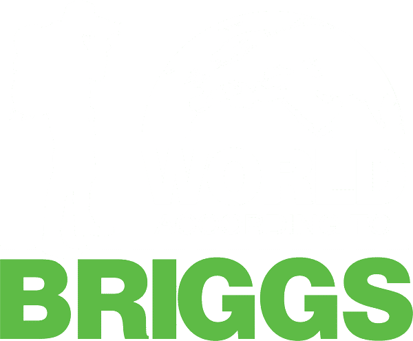 World According to Briggs White version logo